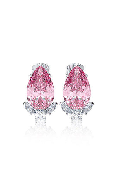 Choice E1097 Huitan Newly Designed Pink/Blue Cubic Zirconia Earrings for Wome...