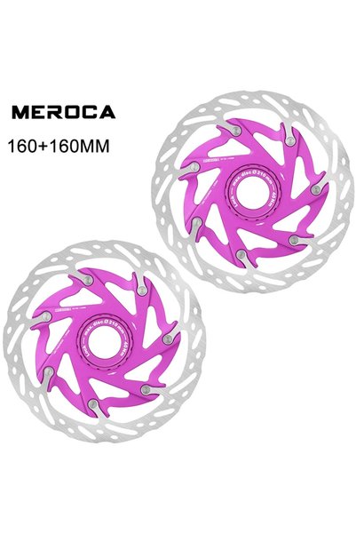 Choice PURPLE-160-2PC MEROCA XR Ultra-light Bicycle Center Lock Rotor 140mm/1...