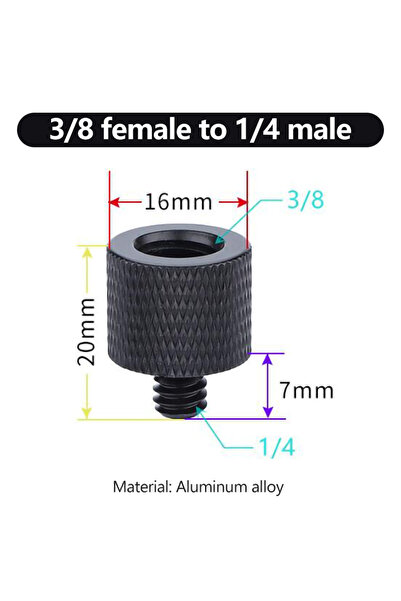 Choice A1-1PCS 1/4 to 3/8 M5 M6 M8 Male to Female Conversion Thread Screws Tr...