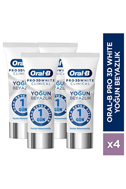 Oral-B Pro 3D White Clinical Yoğun Beyazlık Parlak Mükemmellik Diş Macunu 75 ...