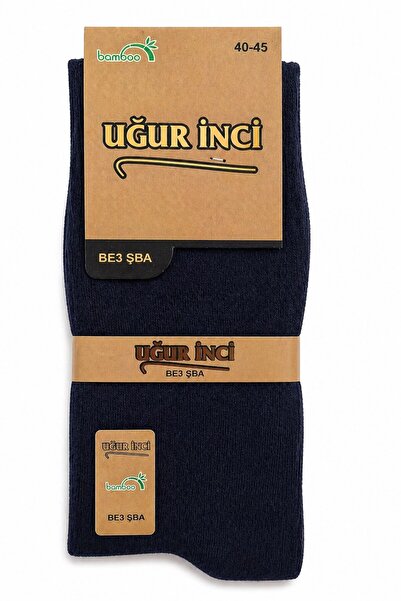 Uğur İnci Classic Bamboo Men's Socks – Breathable, Anti-Sweat, Soft and Durab...