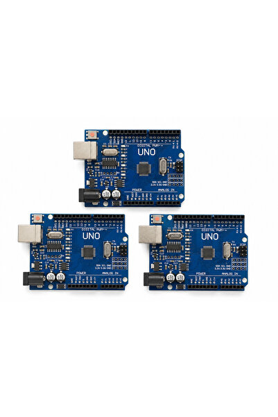 çilekrobotik Arduino Uno R3 Klon CH340 + Kablo (3lü Paket)