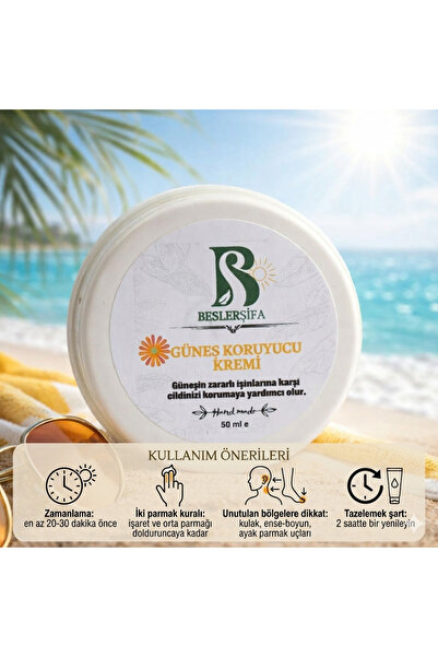 Besler Şifa Doğal Güneş Kremi SPF 30- Geniş Spektrum UVA & UVB Koruma