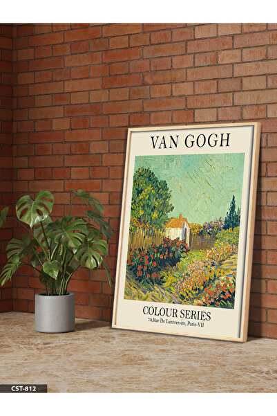 Evinemoda Vincent Van Gogh pejzaž, jednodijelna slika u drvenom okviru