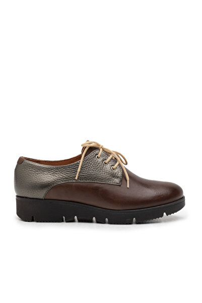 UrbanShoes Pantofi casual dama din piele naturala,Leofex - 200 Taupe bronz box