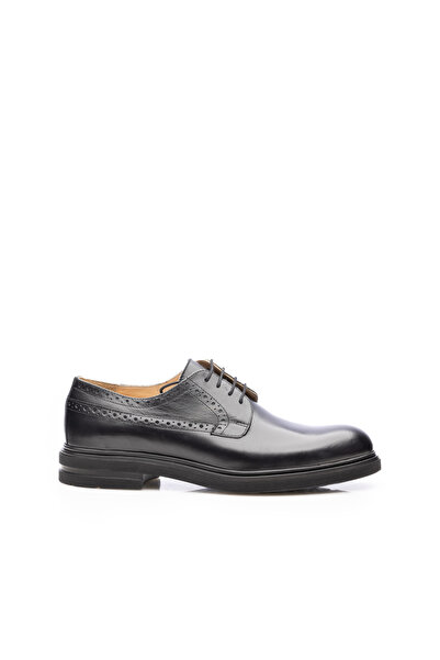 UrbanShoes Pantofi casual bărbați din piele naturală, Leofex - 930-3 Negru Box