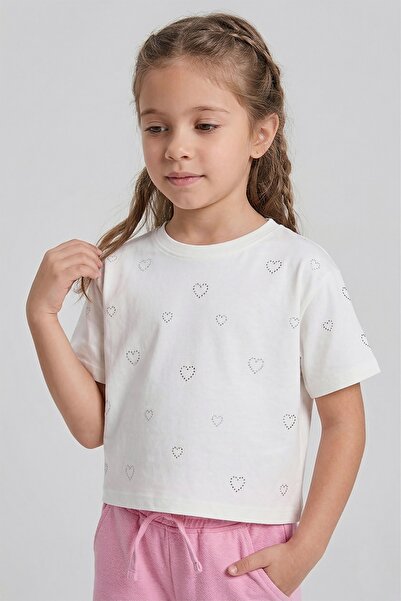 DMB BOYS & GIRLS Mow Kids Girls' Stoned Crop T-Shirt