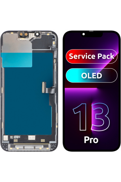 Apple Οθόνη με οθόνη αφής για iPhone 13 Pro, με πλαίσιο, Μαύρο, Service Pack ...