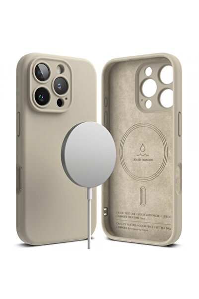 Ringke MagSafe Case for Apple iPhone 16 Pro Max, Ringke, Silicone, Cream
