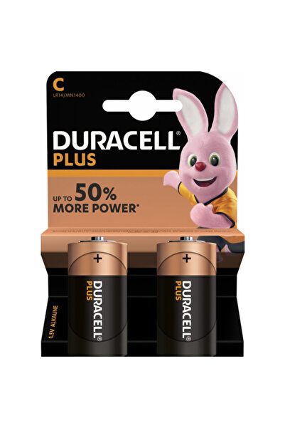 Duracell Baterie Plus, LR14, Set 2 bucati