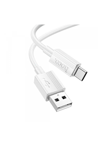 hoco. Καλώδιο δεδομένων και φόρτισης usb-a - usb-c hoco x107, 18w, 1m, λευκό