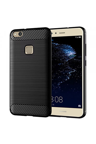Techsuit Case for Huawei P10 Lite, Techsuit, Carbon, Black