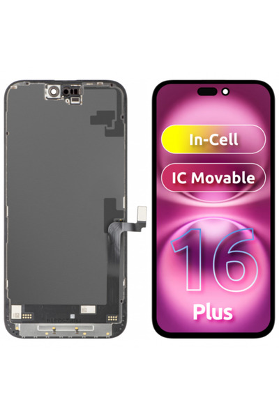 JK Οθόνη αφής για Apple iPhone 16 Plus, με πλαίσιο, Έκδοση LCD In-Cell με κιν...
