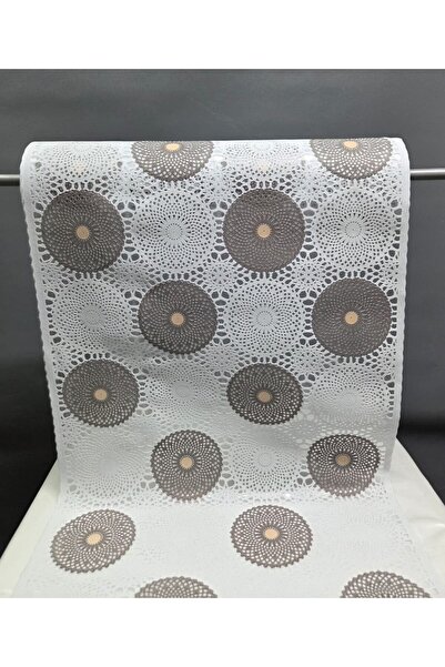 Başak Ev Tekstili Κάλυμμα ραφιού από PVC 50 εκ. με δαντέλα, αντιολισθητικό κά...