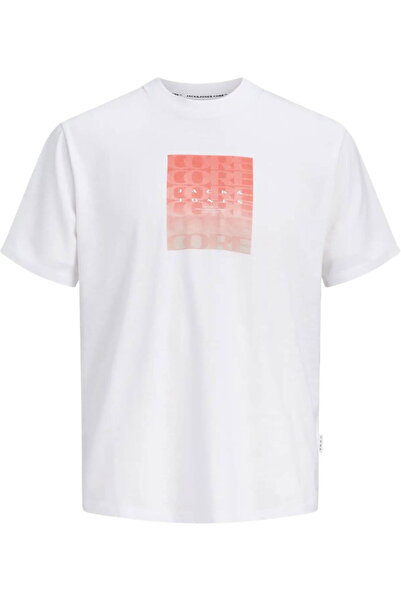 Jack & Jones JACK &JONES Tricou Fusion Gradient Box Front - 12294986-Alb stră...