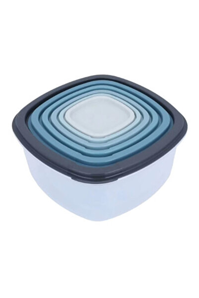 Smart Kitchen Plastic Food Container Set - 7 Pieces in Various Sizes and Styl...