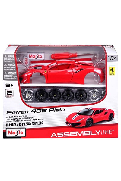 Maisto Set constructie masinuta metalica, Maisto, Ferrari 488 Pista, 43 piese...