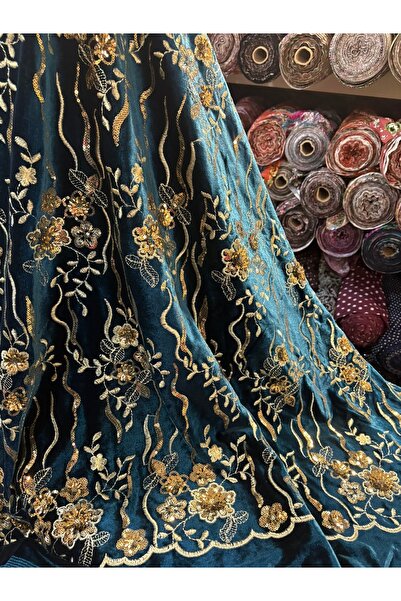 MEKİK MANİFATURA ΒΕΛΟΥΔΙΝΟ ΥΦΑΣΜΑ ΜΕ ΚΕΝΤΗΜΑ ΑΠΟ ΠΟΥΛΟΒΕΛΟΝΕΣ