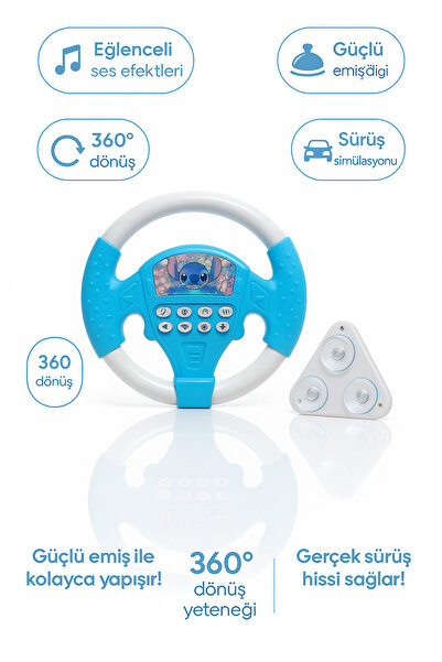BESTTOYS Oyuncak direksiyon sabitleyici aparati ile birlikte mavi beyaz renkt...