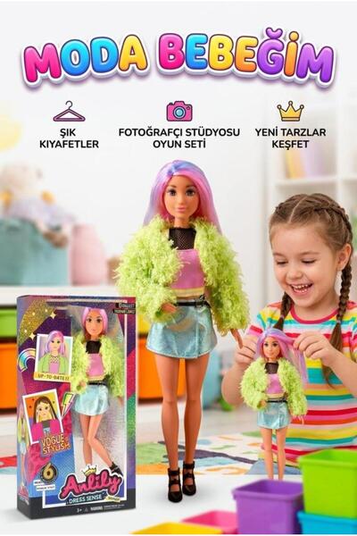 Tıfıl Toys Anlily Dress Sense Moda Bebeği - Şık Kıyafetli ve Aksesuarlı Fonks...