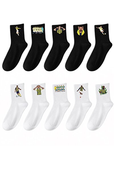 Rabona Fashion Sarı Lacivert Tutku 10’lu Çorap Seti – Futbol İkon Serisi
