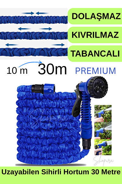 Shopura PREMIUM produžljivo crevo sa pištoljem - funkcionalni set creva sa ml...