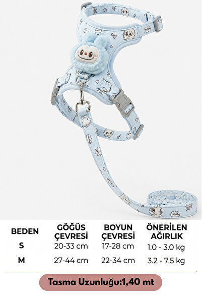 ego home Kaçış Önleyici Küçük ve Orta Irk Kedi Köpek Göğüs Tasması Yumuşak,Nefes Alabilir, Dayanıklı