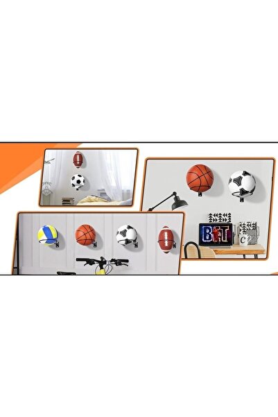 Genel Markalar HouseLabS Basketbol Futbol Motosiklet Kaskı Çiçek Saksısı Duvar Rafı Top Tutucu Raf