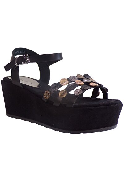 Miss NV SHOES MISS NV Γυναικεία Πέδιλα Πλατφόρμες V21-09061-34 Μαύρο
