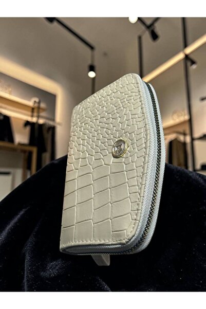 SÜNELA First Quality Croco Leather Wallet with Hand Strap