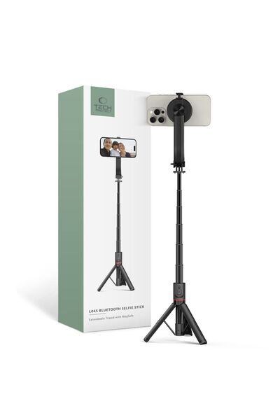 Tech-Protect L04s selfie stick wireless trepied MagSafe negru
