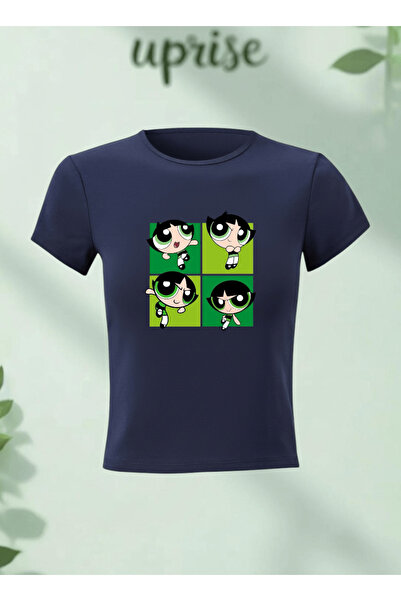 Vordevia Μπλουζάκι Buttercap Powerpuff Girls με στάμπα από βαμβακερό Lycra Bo...