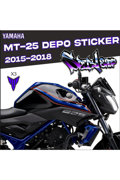 AKDESEN MT-25 Depo Tekli Şerit Sticker 2015-2018