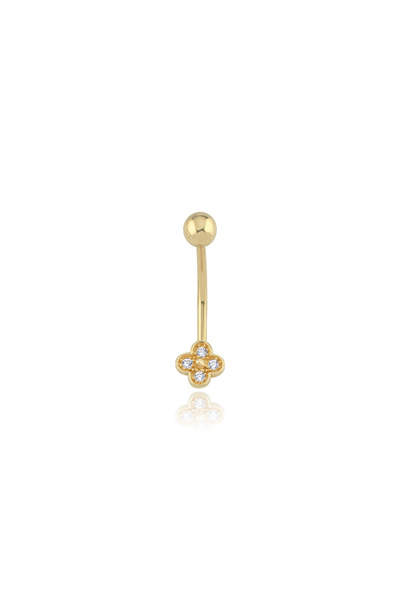 Cherry by Özkonak Mini Flora Altın Göbek Piercing
