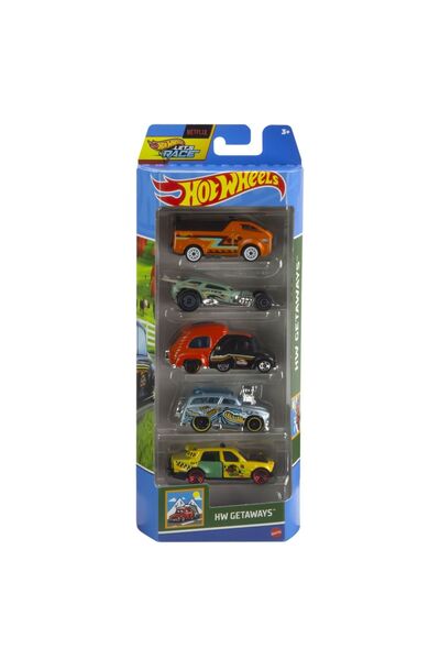 mattel SET DE 5 MAȘINI HOT WHEELS HW GETAWAYS
