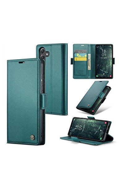 Caseme 023 Luminus Θήκη Πορτοφόλι Green (Samsung Galaxy A15 4G / 5G)