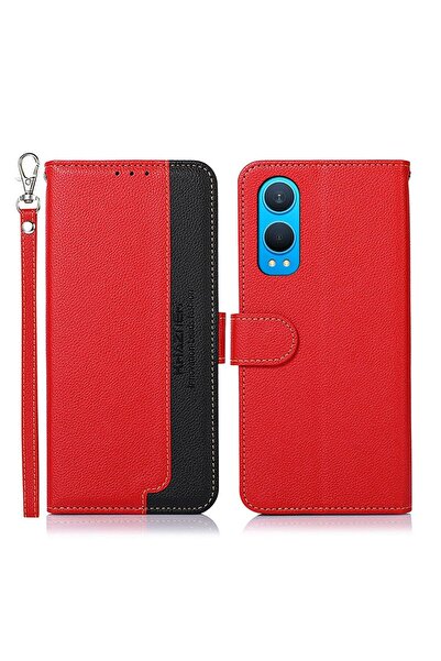 KHAZNEH Litchi Texture Θήκη Πορτοφόλι Red (OnePlus Nord CE 4 Lite 5G)