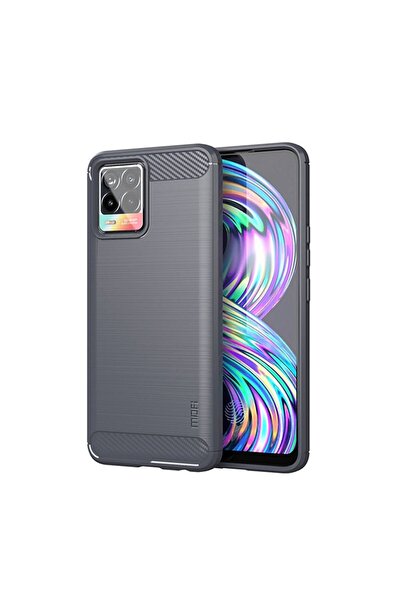 Mofi Brushed Carbon Θήκη Σιλικόνης Grey (Realme 8/8 Pro)
