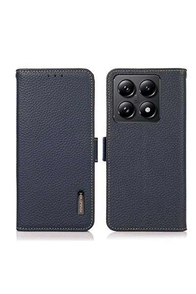 KHAZNEH Side-Magnetic Θήκη Πορτοφόλι Blue (Xiaomi 14T 5G)