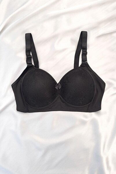 DNR İç Giyim Unpadded Polka Dot Bra Black