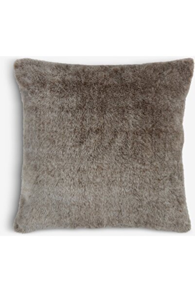RootRise Cushion Cover Smile 50X50 Faux Fur Brown