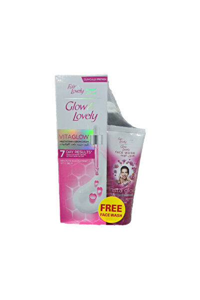 Fair & Lovely كريم جلو آند لوفلي المضاد للبقع 100 جرام + غسول للوجه 40 جرام