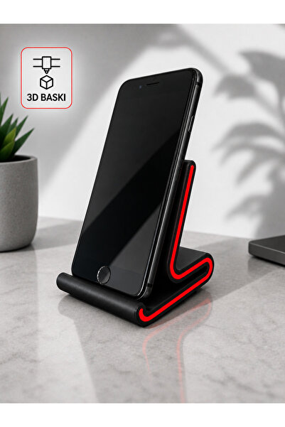 Hızarcıoğlu 3D Baskı Masaüstü Telefon Tutucu (Modern & Dayanıklı Tasarım)