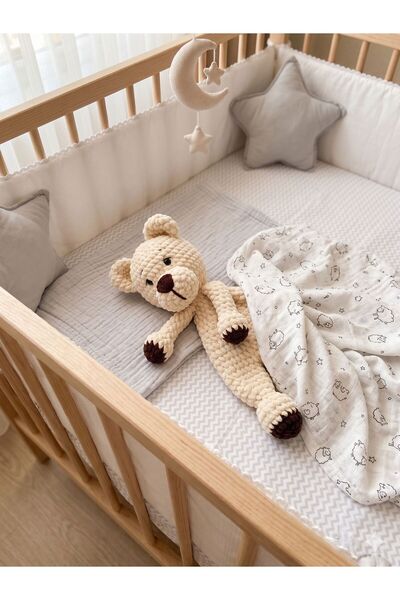 yes ticaret El Yapımı Ayı Ördek Amigurumi Uyku Arkadaşı