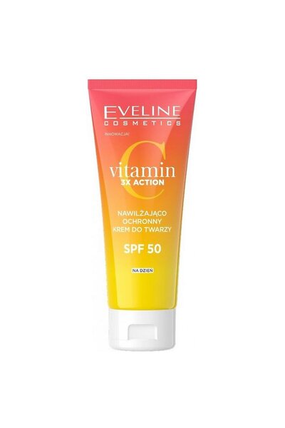 Eveline Cosmetics Βιταμίνη C 3x Δράση, Άμεση Λάμψη & Προστασία, Κρέμα Ημέρας,...