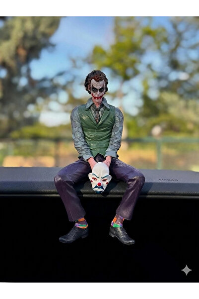 Midkan Joker Araba Figürü Aksesuarı Oturan Joker Model Dekorasyon Oyuncak Hed...