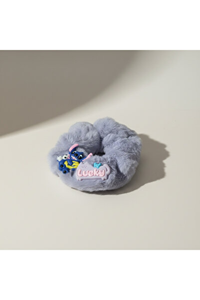 Louva 💙🐱 Stitch & Sevimli Hayvan Figürlü Peluş Lastik Toka (Scrunchie)