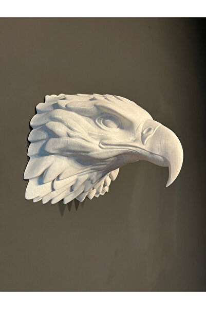 KALIPDIŞI 3D Dekoratif Kartal Kafası Duvar Heykeli - Modern Kartal Kafası Hay...