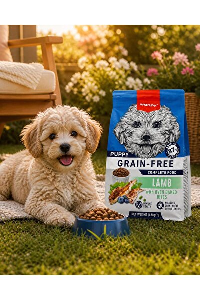 Wanpy Puppy Grain-Free Kuzulu Yavru Köpek Maması 1.5 kg Tahılsız Fırınlanmış ...