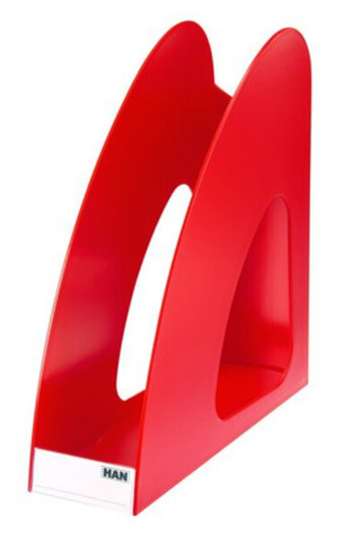 HAN Suport vertical plastic pentru cataloage Twin - rosu
